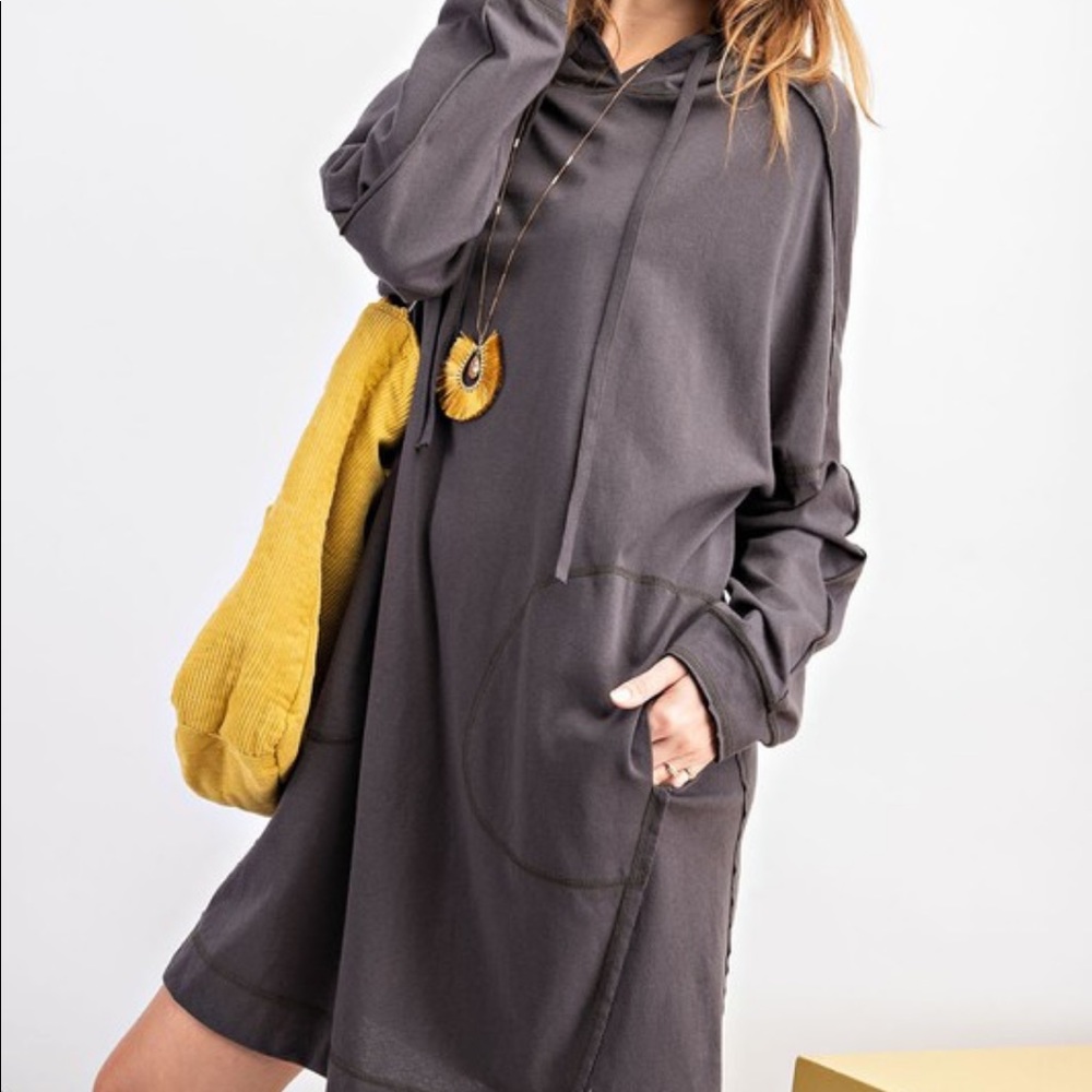 Jersey Hooded Oversized Pullover Women’s Dress